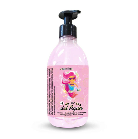 Shampoo 2 en 1 para niña Princesa del Agua 👑