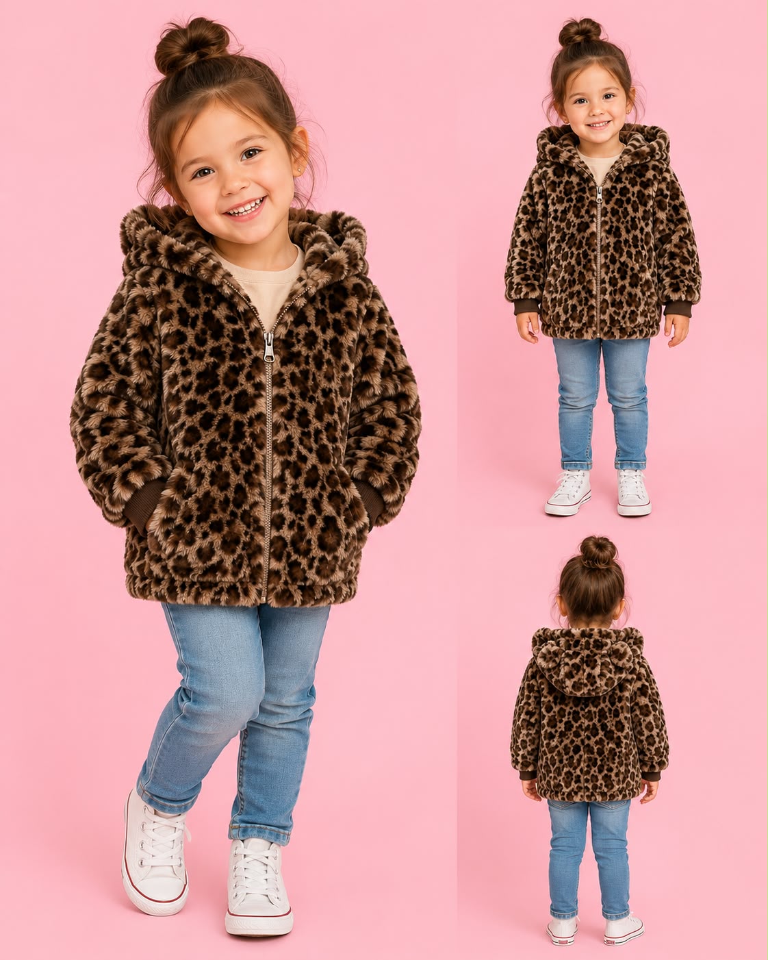Abrigo Animal Print Chiporro Niña 👧