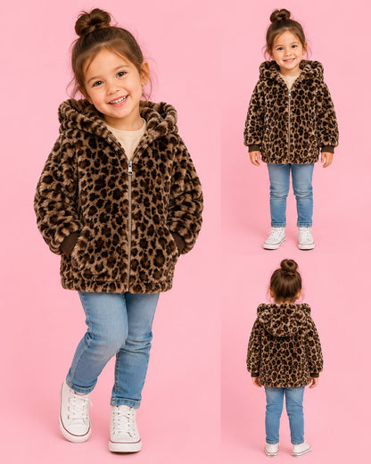 Abrigo Animal Print Chiporro Niña 👧