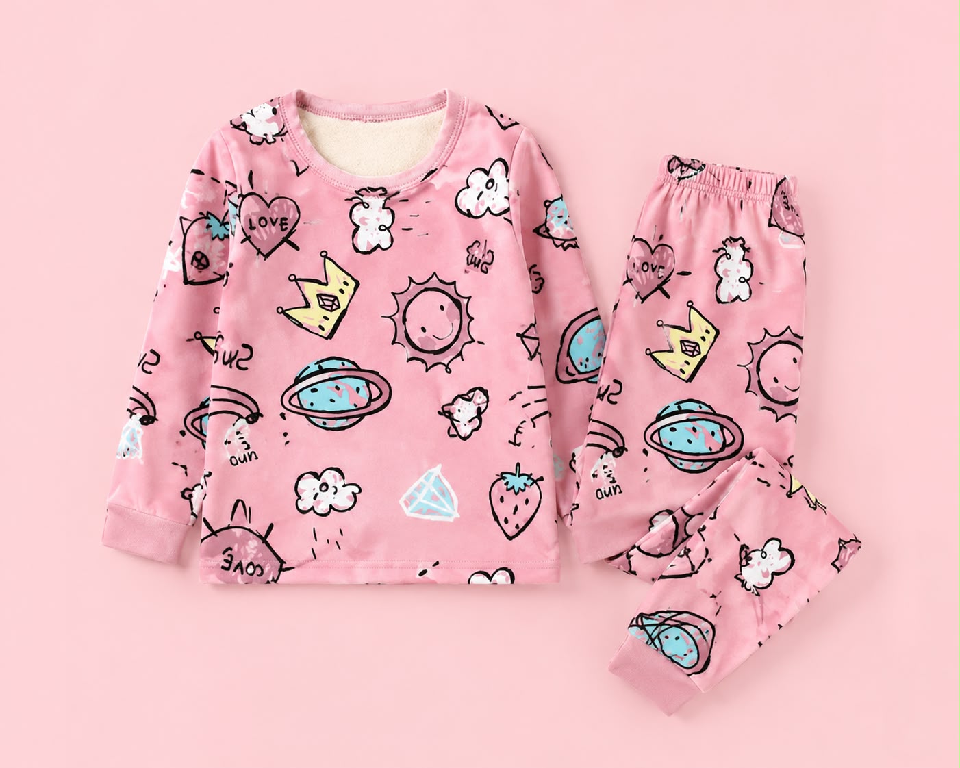 Pijama Térmica Infantil | Suave para Niñas